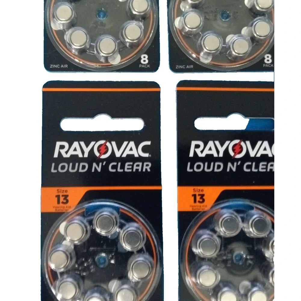Rayovac Loud N' Clear Size 13 Hearing‎ Aid Batteries 5 Packs, New
